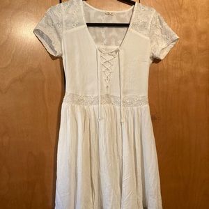 Hollister white skater dress [sz S]